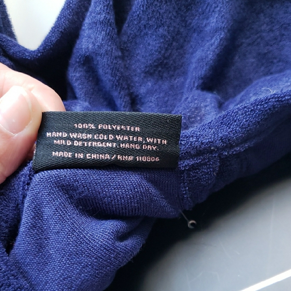 Juicy Couture Navy Pet Dress with Rhinestone Logo - Picture 10 of 10